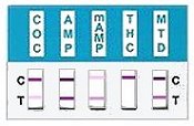 RapidCHECK 12 Panel Multi-Drug Professional Test Card Results