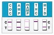 RapidCHECK 12 Panel Multi-Drug Professional Test Card Results