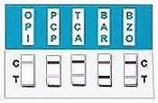 RapidCHECK 12 Panel Multi-Drug Professional Test Card Results