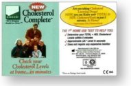 Cholesterol test